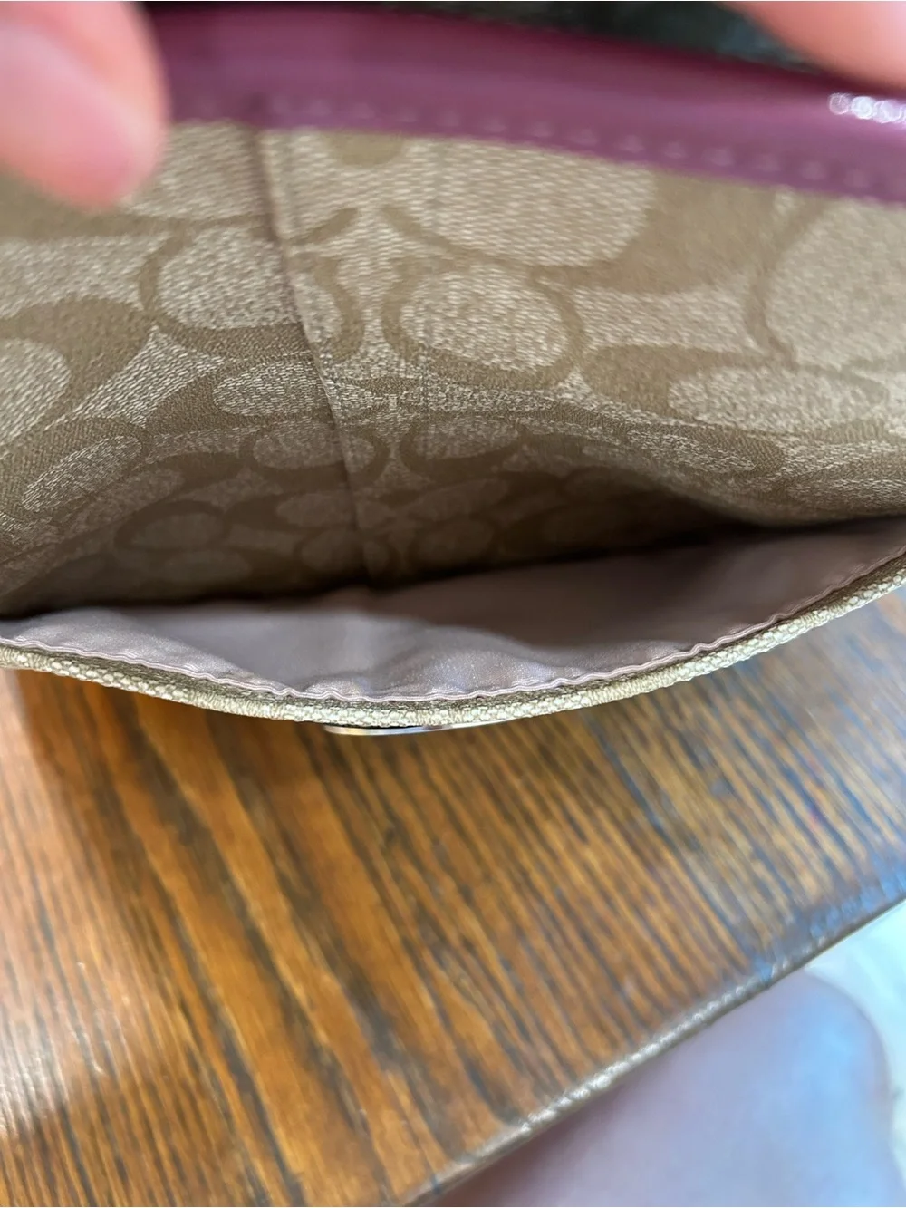 Coach Peyton Signature Heritage Tote EUC
